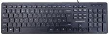 Image of ACCURATUS - 360 Wired Multimedia Keyboard with 2 Port USB Hub, Black