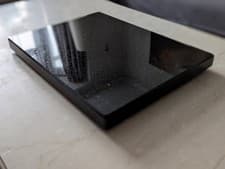 Image of Black Granite Solid Chopping Board Kitchen Worktop Saver