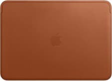 Image of Macbook 12" Original Apple Leather Sleeve Case Bag Saddle Brown Midnight Blue