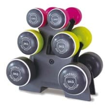 Image of Body Sculpture 6x Dumbbells 19kg total weight. Smart Dumbbell Set.