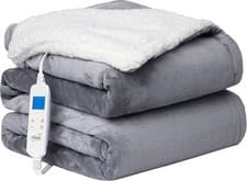 Image of Electric Blanket - Neo160W HEATED THROW BLANKET - GREY
