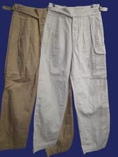 Image of Lot of 2 NEW Banana Republic Pants Womens 10 Heritage Explorer Belted Wide Leg