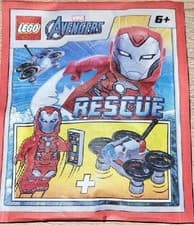 Image of LEGO Marvel Super Heroes Iron Man Rescue with Drone Paper Bag Set 242217