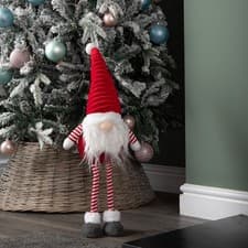 Image of 67cm Standing Plush Christmas Gonk with Grooved Hat in Red