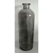 Image of Smokey Grey Glass Bottle Vases Two Sizes Available