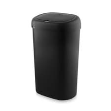 Image of Swan Oval Sensor Bin, Large 55L Capacity, Black SWKA4522BLK