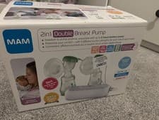 Image of MAM 2-in-1 Double Electric Breast Pump - White/Green Brand New In Box RRP £258