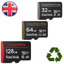 Image of SanDisk ImageMate Micro SD Card 32GB 64GB 128GB 256GB Memory Card SDHC SDXC