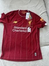 Image of Official New Balance Liverpool Unisex Junior Kid's Home Shirt 2019-2020
