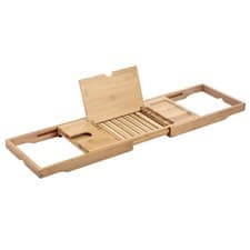 Image of Showerdrape Brooklyn Extendable Bamboo Bath Tray