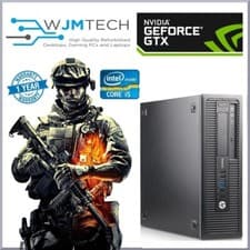 Image of HP Desktop Gaming PC Core i5 Computer 16GB RAM 480GB SSD GTX 1650 Win 11 WiFi
