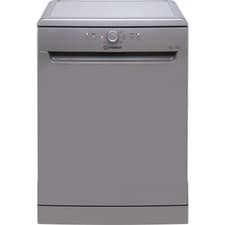 Image of Indesit D2FHK26SUK Full Size Dishwasher Silver E Rated