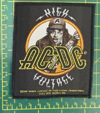 Image of AC/DC High Voltage Angus Woven Sew On Patch Officially Licensed