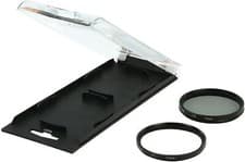 Image of 55mm UV and CPL Camera Lens Filter Kit for Sony Alpha with Case