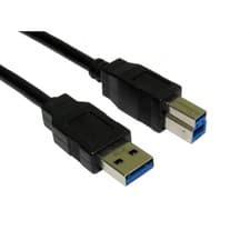 Image of USB 3.0 Type A (M) to Type B (M) Data / Printer Cable 2 Metre - Black