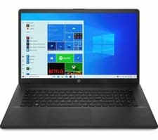 Image of HP 17-cn0524na 17.3" Laptop - Intel Core i3 11 gen, 8GB 512 GB SSD, Black