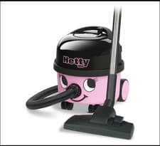 Image of Numatic HET160-11 Hetty Bagged Cylinder Vacuum Cleaner Hoover 6L Pink