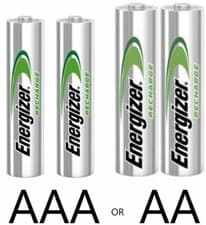 Image of Energizer AA AAA Rechargeable Batteries 600 700 800 2000 2300 mAh