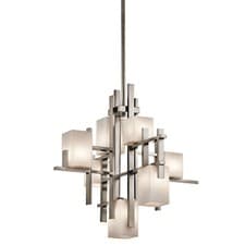 Image of 7 Bulb Chandelier Hanging Pendant LIght Classic Pewter LED G9 3.5W Bulb