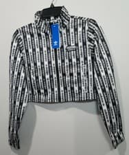 Image of Adidas Women's Originals Full Zip Black White 90s Track Jacket FM2489 Size XS