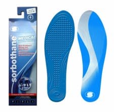 Image of SORBOTHANE BLUE INSOLES - SHOCK STOPPER ORTHOTIC IMPACT PROTECT