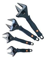 Image of Extra Wide Jaw Adjustable Wrench Spanner 6" 8" 10" 12" Heavy Duty 0-60MM Opening