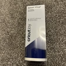 Image of Cricut Joy Smart Vinyl Permanent Blue Glossy 13.9cm x 121.9cm
