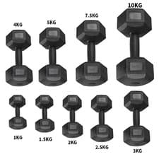 Image of 2x1kg/2x3kg/2x5kg/2x10kg Hex Dumbbell Weight Set Hand Home Exercise Workout 1-10