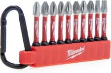 Image of Milwaukee - Shockwave Impact Duty Screwdriver Bit Carabiner Set 10 Piece, Variet