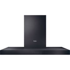 Image of Haier HATS9CBS4B Built In 90cm 4 Speeds Chimney Cooker Hood Black A+ Rated