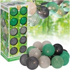 Image of 20 LED Garden Decoration w/ Ball Lights & Timer Outdoor Indoor Christmas Decor