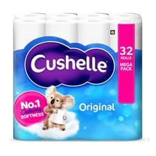 Image of Cushelle Original Toilet Roll 32 Standards Rolls