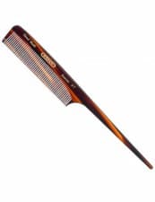 Image of Kent Brushes 8T Handmade Saw Rat Tail Comb Fine Hair Teeth 190mm Length