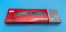 Image of FLEISCHMANN PICCOLO 9175 N R/H CURVED POINTS/TURNOUT–BOXED (NEW – EX SHOP STOCK)