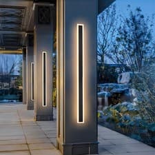 Image of LED Wall Light Sconce Waterproof Outdoor Modern Lamp Exterior Lights Long Strip