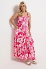 Image of Yours Curve Plus Size Womens Floral Maxi Dress