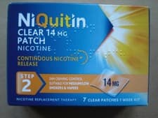 Image of NIQUITIN 14 mg Nicotine Patch Step 2 - Stop Smoking 7 Clear Patches 02/2028