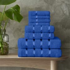 Image of LUXURY 100% EGYPTIAN COTTON TOWEL 8 Piece Bale Set Face Hand Bath Boston Towels