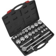 Image of Sealey 26 Piece 3/4" Drive Bi Hexagon Socket Set