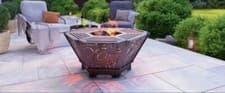 Image of New Steel Fire Pit 77cm, BBQ, Grill, Solid. Folded. Log Wood Charcoal Burner (4)