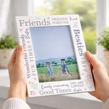 Image of Best Friends Photo Frame BFF Picture Frame 7x5 Frame Friendship Gift For Him Her
