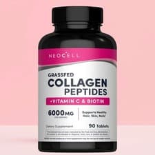 Image of NeoCell Grassfed Collagen Peptides + Vitamin C & Biotin, 90 Tablets
