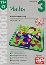 Image of 11+ Maths Year 5-7 Workbook 3: Numerical Reasoning by Stephen C. Curran NEW