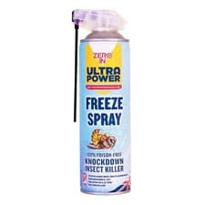 Image of Zero In Insect Killer Freeze Spray 500ml Ultra Power Wasp Hornet Biting Insect