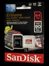 Image of SanDisk Extreme 64GB microSDXC UHS-I Memory Card