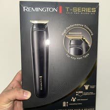 Image of Remington T-series Hair & Beard Kit Clipper Trimmer Shaver Black Gold MB7050