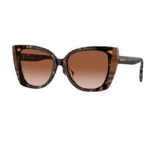 Image of BURBERRY SUNGLASSES BE4393 MERYL HAVANA/CHECK BROWN FRAME, BROWN GRADIENT LENS