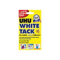Image of UHU White Tack 62g With 33pc Extra Free (Pack of 12) 210986000