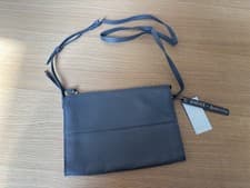 Image of Brand New Grey Leather Accessorize Cross Body Hand Bag