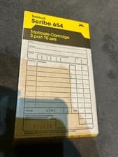 Image of Twinlock Scribe 654 Sales Receipt 3 Part Sheets Pack 75 CS/654/3 (Free P+P)